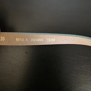 Diesel | Accessories | Diesel Mina 5 Slim Belt In Teal Cow  display picture 2
